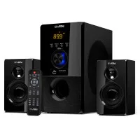 Колонки SVEN MS-2050 Черные 2.1 / 30W + 2x12.5W RMS Bluetooth FM USB SD Дисплей LED Часы Пульт ДУ Дерево Колонки SVEN MS-2050 Черные 2.1 / 30W + 2x12.5W RMS Bluetooth FM USB SD Дисплей LED Часы Пульт ДУ Дерево